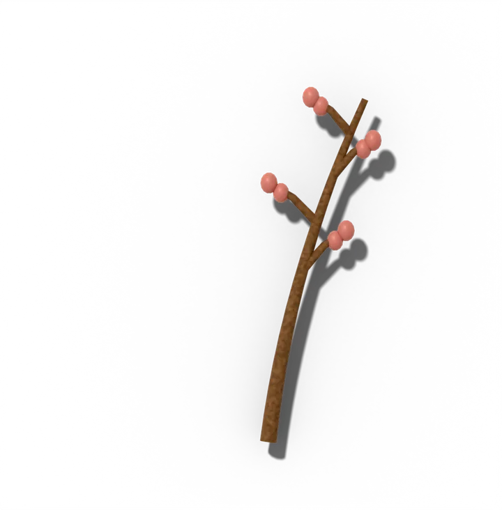 Fruiting blueberry cane 4