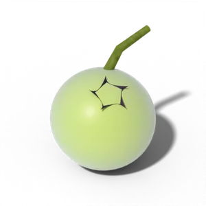 Green unripe blueberry