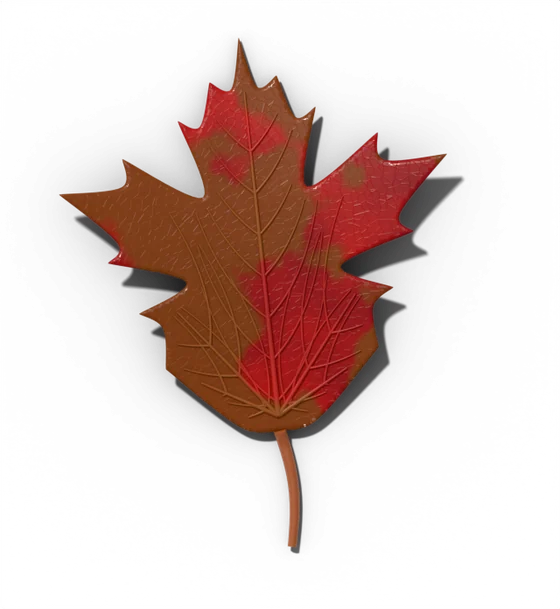 Sugar maple leaf, late stage