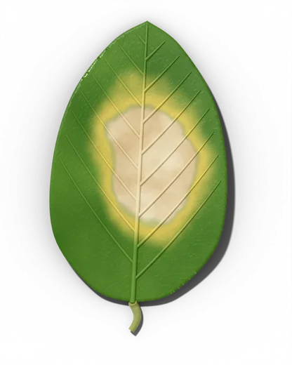 Sunscald leaf damage